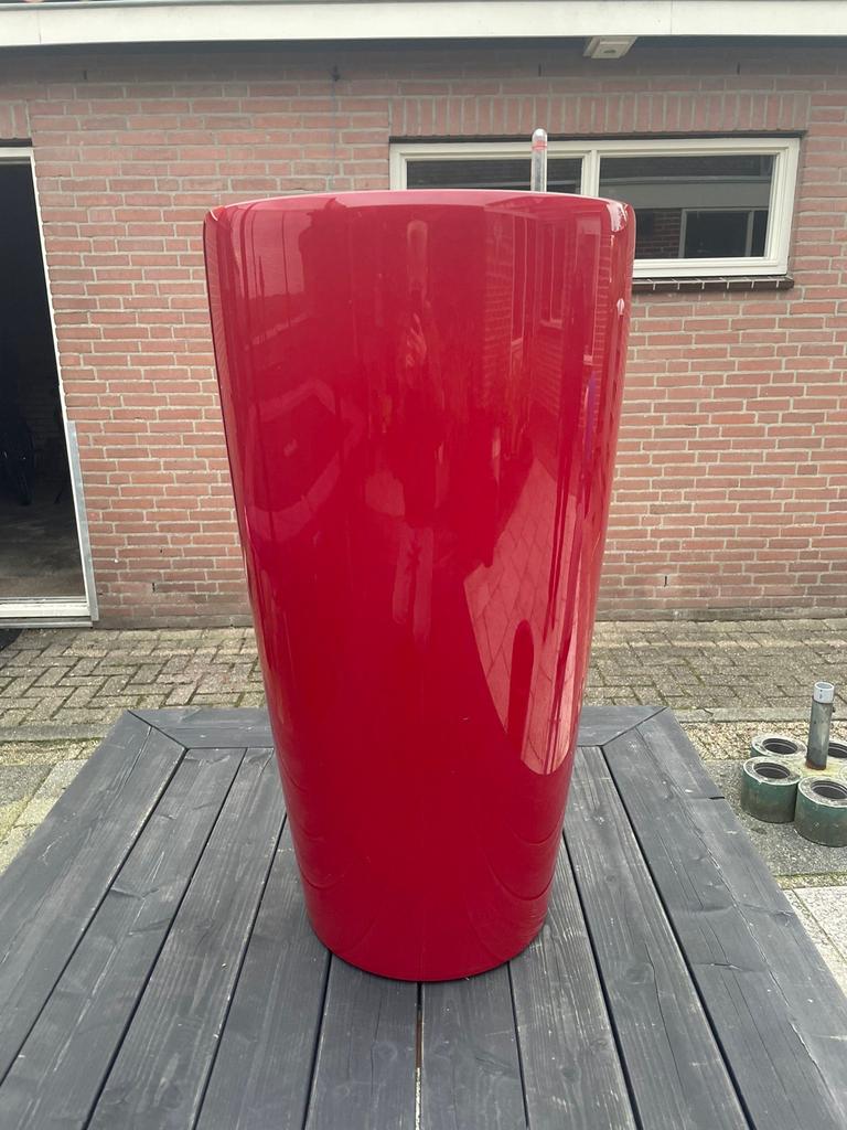 Lechuza plantenbak rood - 75cm hoog, 40cm doorsnede, Ophalen, Kunststof, Gebruikt, Minder dan 60 cm