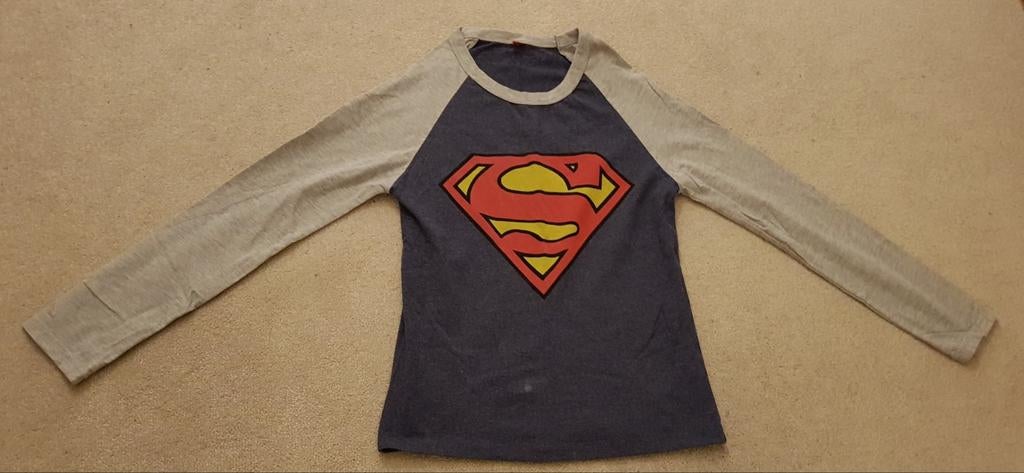 Superman tshirt maat s maat 36 grijs blauw disney trui, Kleding | Dames, Superman, Verzenden, Zo goed als nieuw, Maat 36 (S)