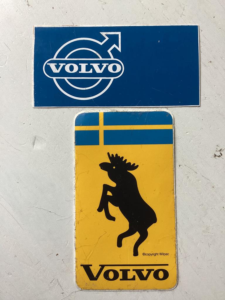 2 stickers Volvo, Verzamelen, Verzenden, Zo goed als nieuw, Auto of Motor