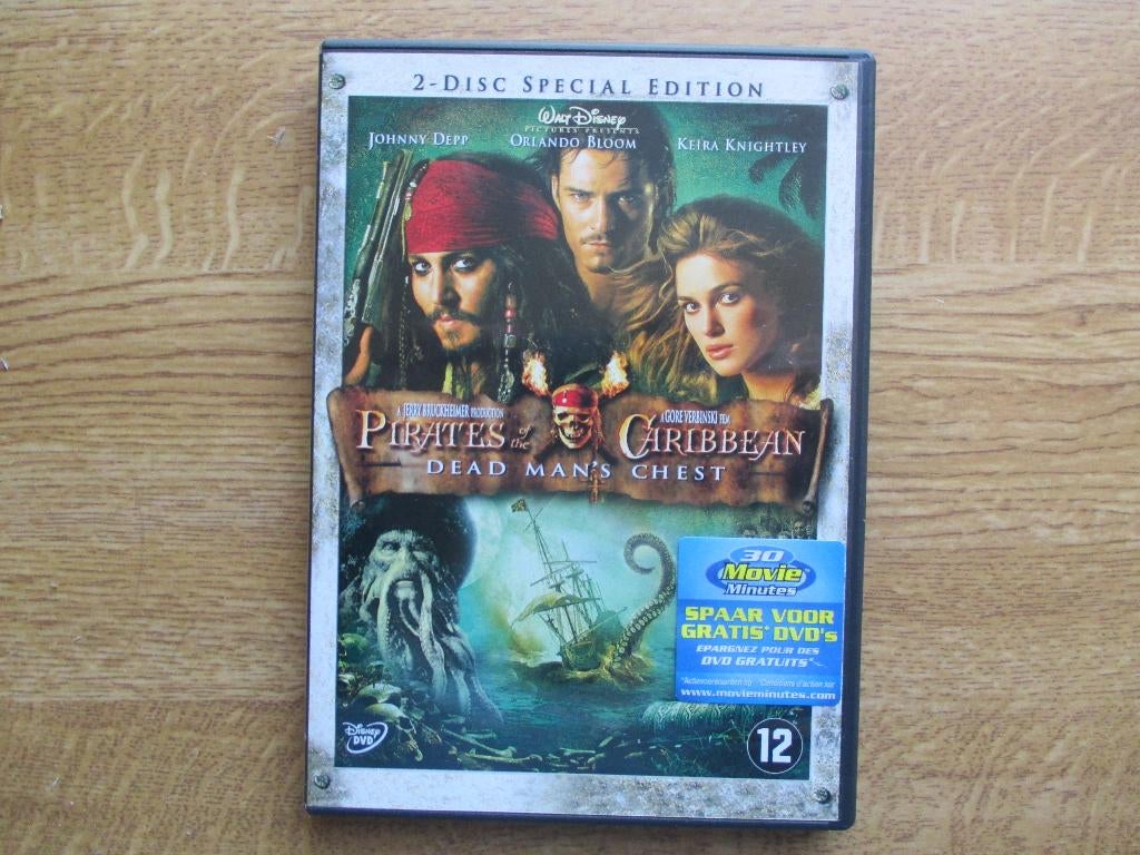 pirates of the caribbean -dead man's chest- -2 dvd's- (1), Cd's en Dvd's, Alle leeftijden, Verzenden, Zo goed als nieuw