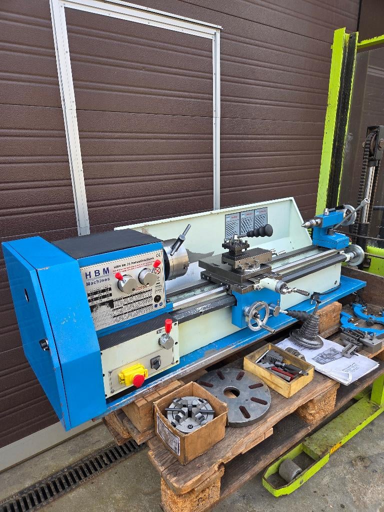 HBM BB 25 L  Draaibank 230 Volt., Ophalen of Verzenden, Gebruikt, Metaaldraaibank, 500 tot 1000 mm