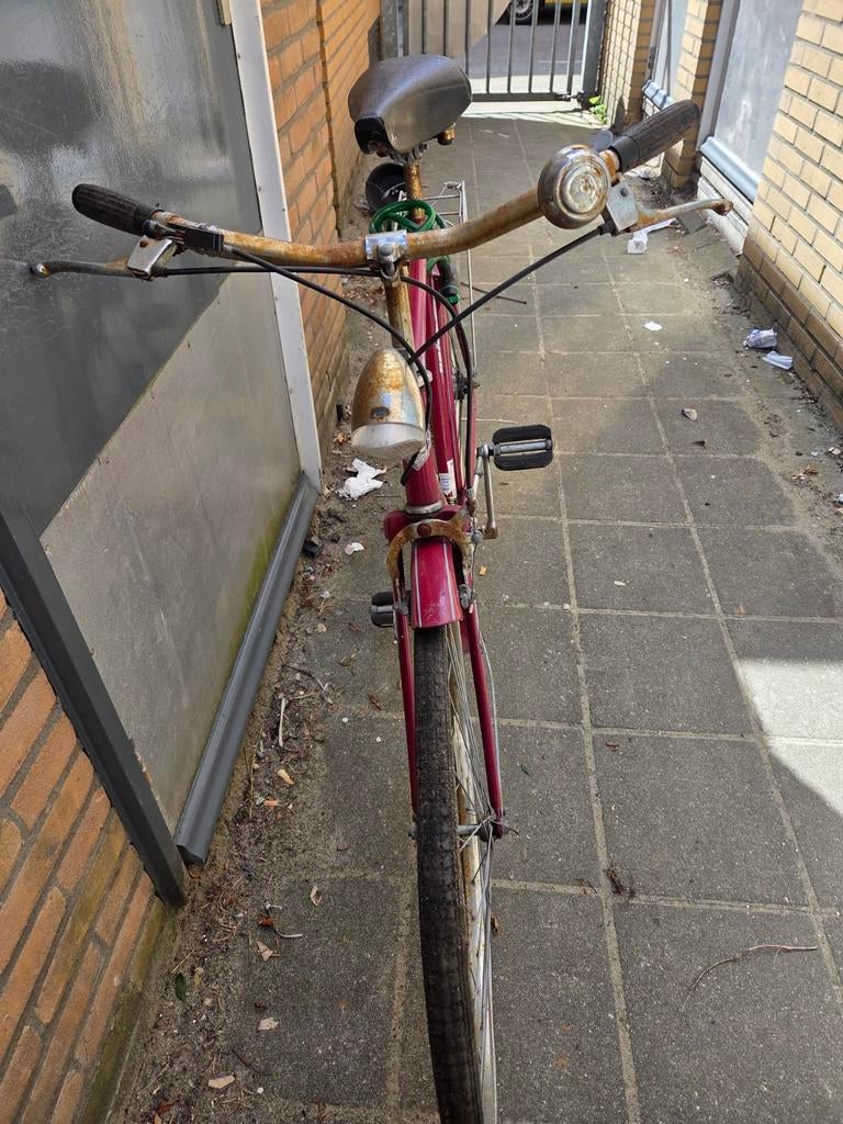 Herenfiets, opknapper, Fietsen en Brommers, Fietsen | Tandems, 55 cm of meer, Ophalen, Gebruikt, Minder dan 10 versnellingen