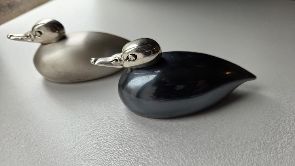 925 sterling zilver hazorfim eendjes, Antiek en Kunst, Ophalen of Verzenden, Zilver