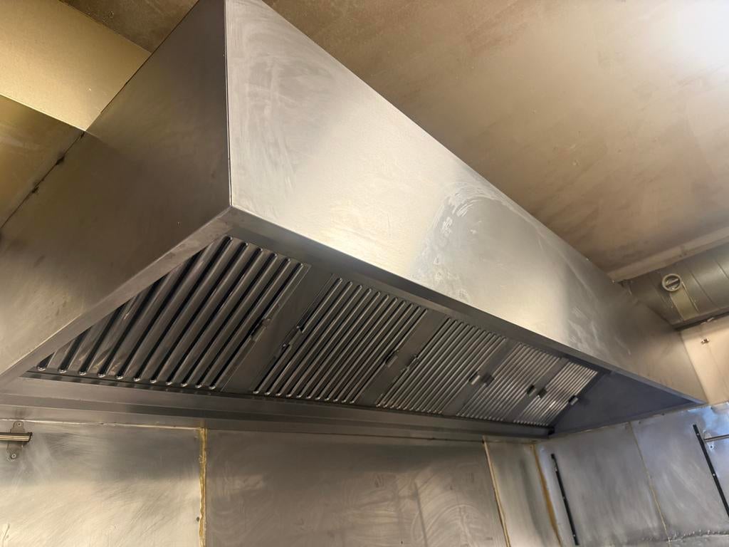 RVS afzuigkap regelaar met motor en geur filterkast horeca, Witgoed en Apparatuur, Ophalen, Gebruikt, Wandschouwkap, Vrijstaand