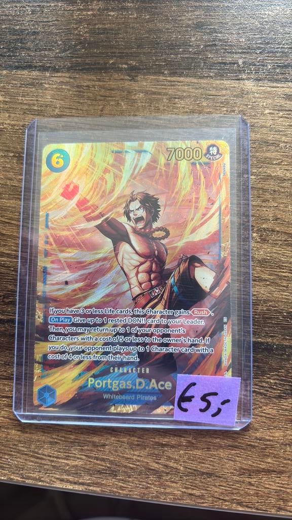 One piece portgas.d. Ace op13-119, Ophalen of Verzenden, Nieuw, Losse kaart