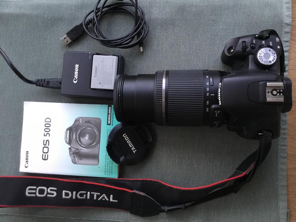 Canon EOS 500D digitale spiegelreflexcamera compleet, Gebruikt, Spiegelreflex, Canon, Ophalen of Verzenden
