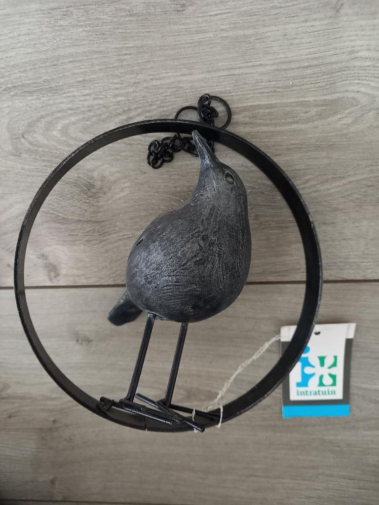 Nieuw! Metalen vogelhanger 15 cm doorsnee, Tuin en Terras, Ophalen of Verzenden, Nieuw