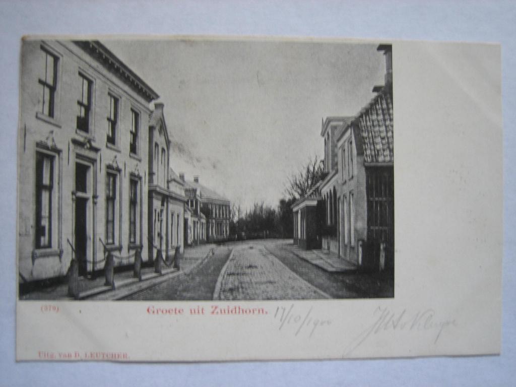 ZUIDHORN 1900  GROETE UIT ZUIDHORN, Verzenden, Voor 1920, Gelopen, Groningen
