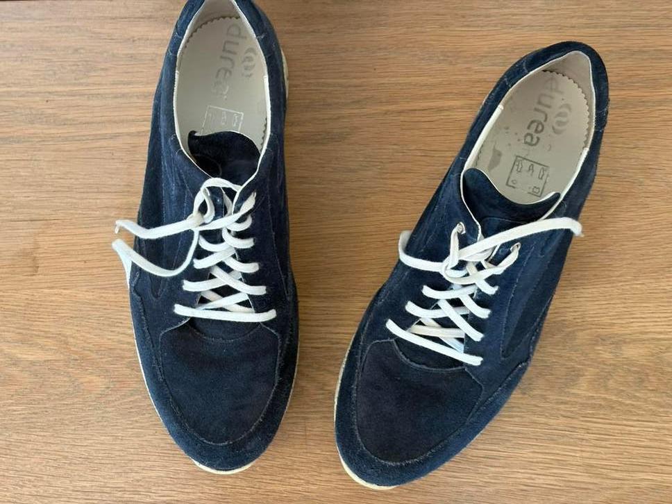 Durea sneakers mt 7.5 K (41), Kleding | Dames, Schoenen, Schoenen met lage hakken, Zo goed als nieuw, Verzenden, Blauw