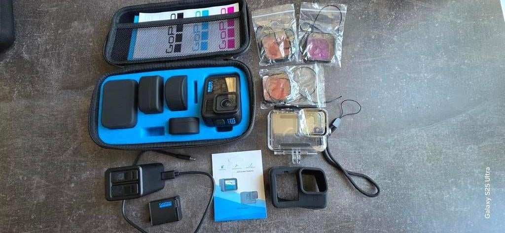 Gopro hero black 13 + lens collection kit, Audio, Tv en Foto, Actiecamera's, Ophalen of Verzenden, GoPro