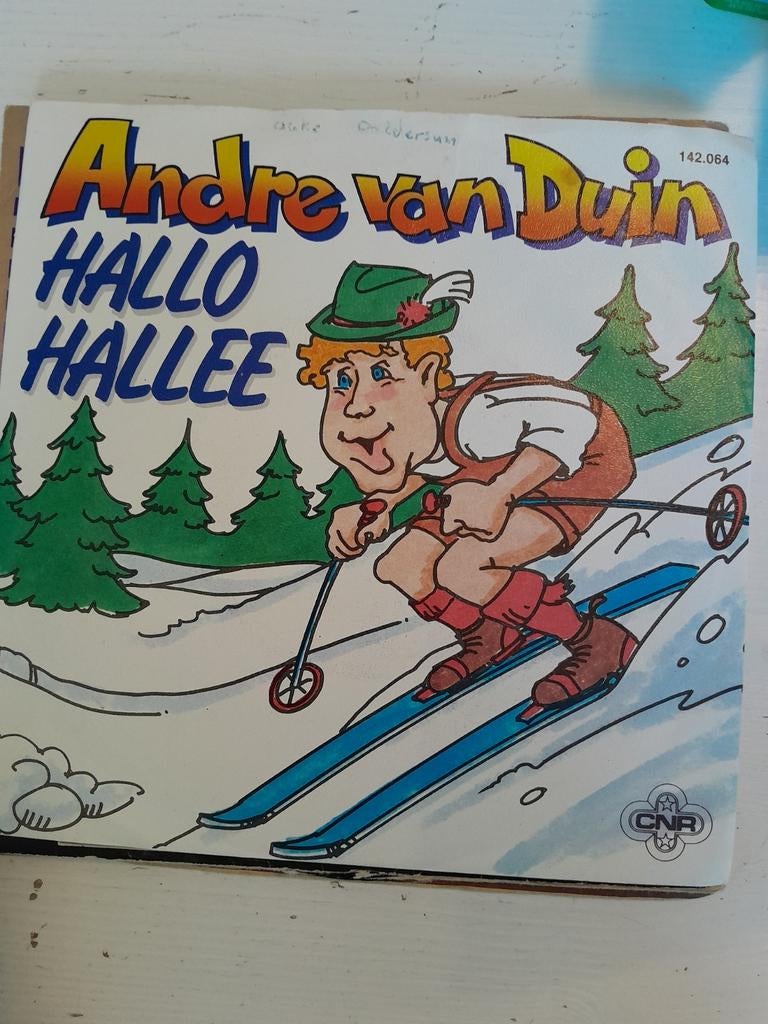 Andre van duin 7 inch hallo hallee, Ophalen of Verzenden, Zo goed als nieuw, Nederlandstalig