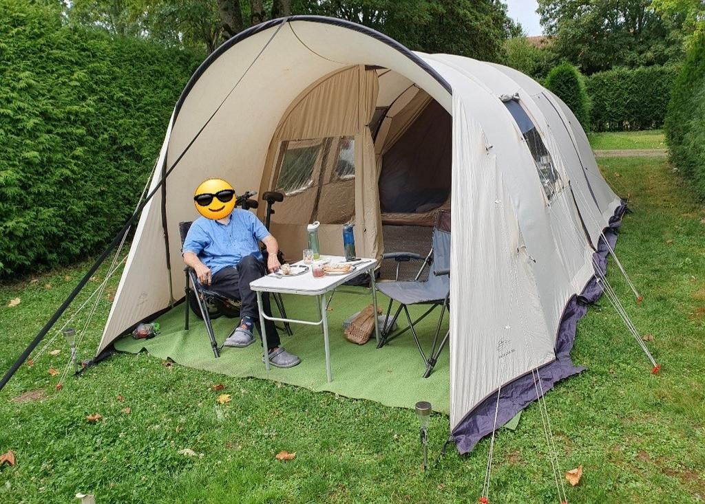 Bardani Villanova 320 tunneltent - Ruime gezinstent, Caravans en Kamperen, Tenten, Ophalen, Gebruikt, Tot en met 4