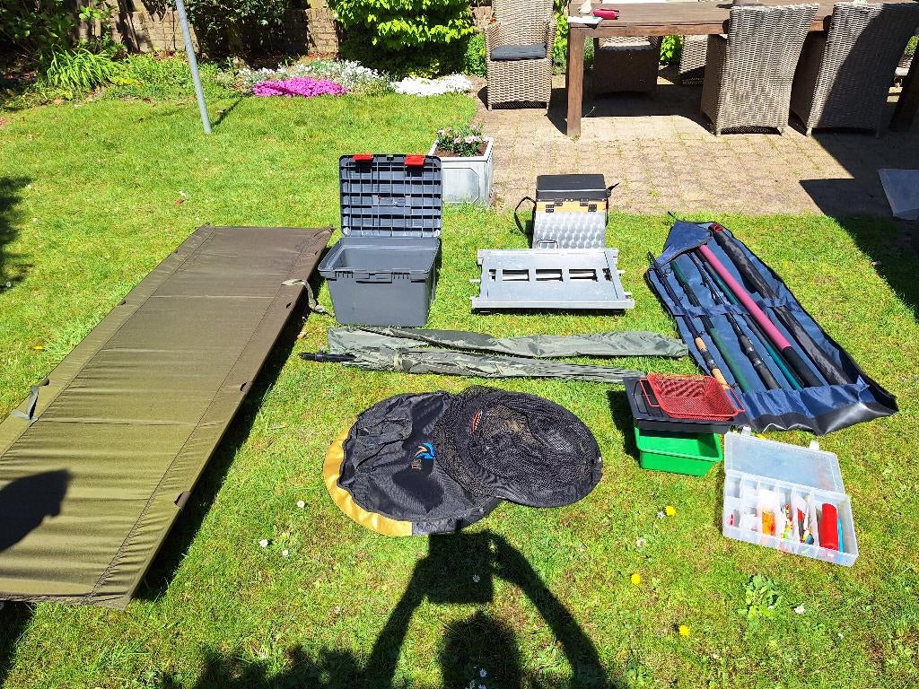 Visuitrusting(bevat veel onderdelen, weinig gebruikt), Watersport en Boten, Ophalen, Gebruikt, Overige typen