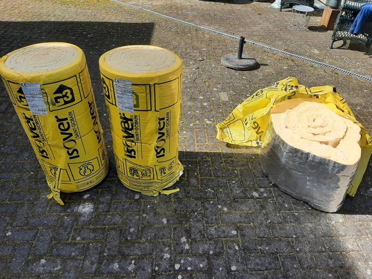 Glaswol isolatie met aluminiumfolie., Doe-het-zelf en Verbouw, Isolatie en Afdichting, Nieuw, Glaswol, 12 cm of meer, 15 m² of meer