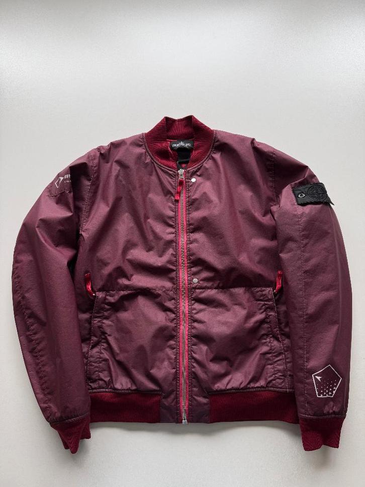 Stone Island bomber jas shadow editie m, Kleding | Heren, Jassen | Zomer, Zo goed als nieuw, Maat 48/50 (M), Zwart, Ophalen of Verzenden