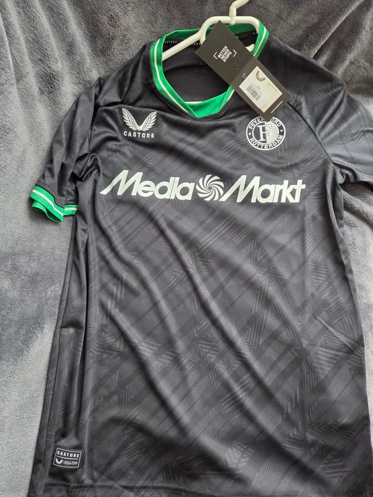 Gloednieuw Feyenoord uitshirt 2023-2024 - Zwart - Maat S, Maat S, Ophalen of Verzenden, Nieuw, Shirt