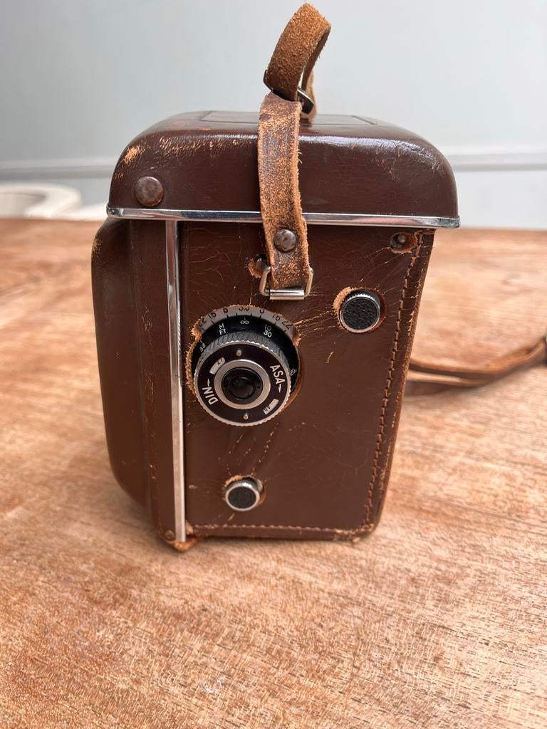 Yashica-Mat Twin Lens Reflex Camera (Jaren '50/'60), Ophalen of Verzenden, Gebruikt, Spiegelreflex, Overige Merken