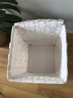 Witte wasmand met deksel, Ophalen, Kunststof, Gebruikt, Mand