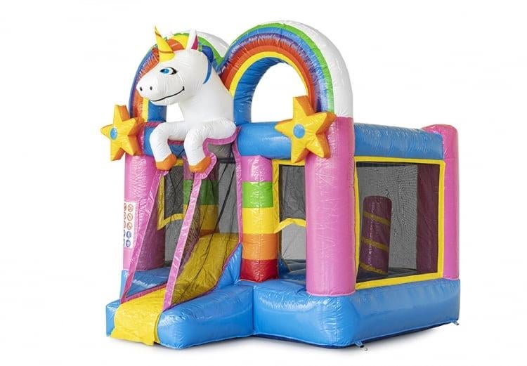 Unicorn Springkussen met glijbaan te huur, Ophalen, Zo goed als nieuw, Overige