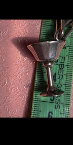 Zilveren bedel kettinghanger grote kelk voor bedelarmband, Ophalen of Verzenden, Zilver