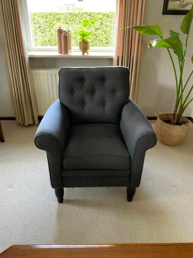 Stoelen, Huis en Inrichting, Stoelen, Ophalen, Gebruikt, Twee, Stof