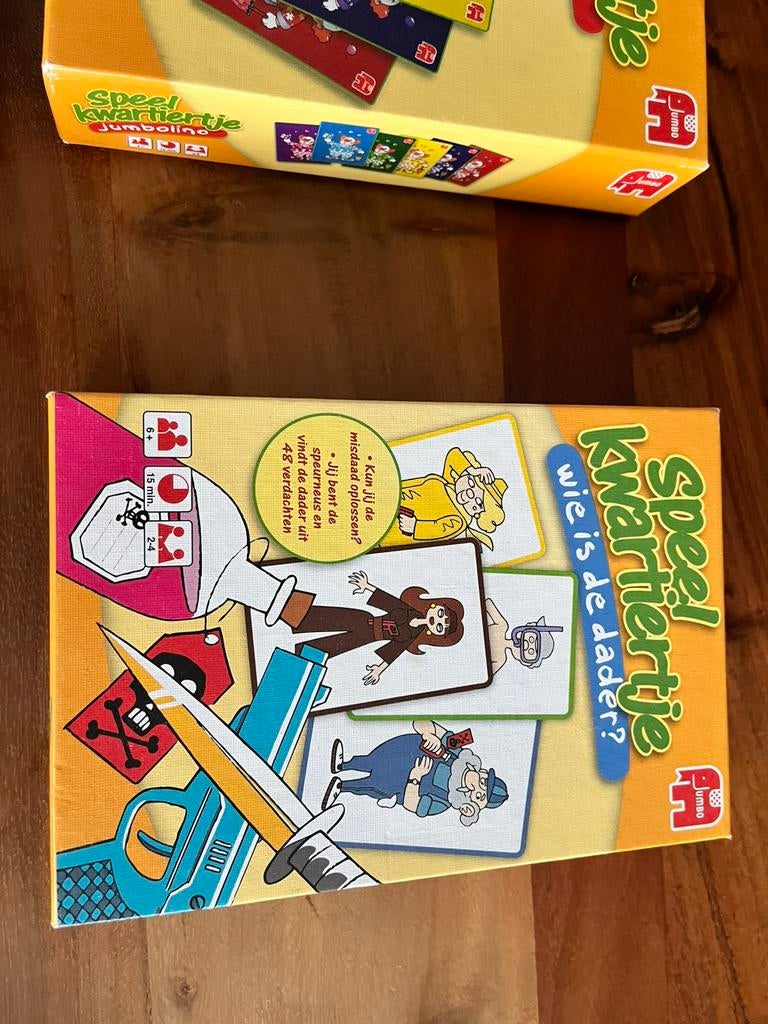 Wie is de dader, Hobby en Vrije tijd, Gezelschapsspellen | Bordspellen, Ophalen, Zo goed als nieuw