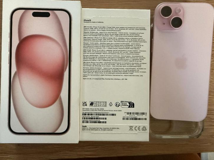 I-phone 15 256gb, Telecommunicatie, Mobiele telefoons | Apple iPhone, Nieuw, 256 GB, Zonder simlock, iPhone 15, Roze, Ophalen