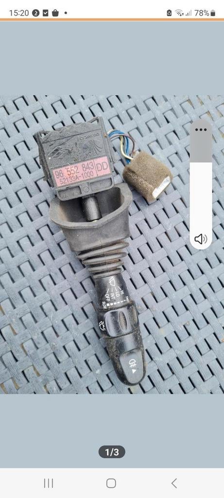 Ruitenwisser schakelaar artikelnummer 96552843, Ophalen of Verzenden