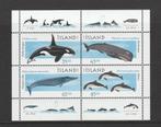 IJsland blok Walvissen en Dolfijnen (1999)., Verzenden, IJsland, Postfris
