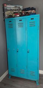 3-deurs metalen Lockerkast, Ophalen, Gebruikt, Kast, 50 tot 70 cm
