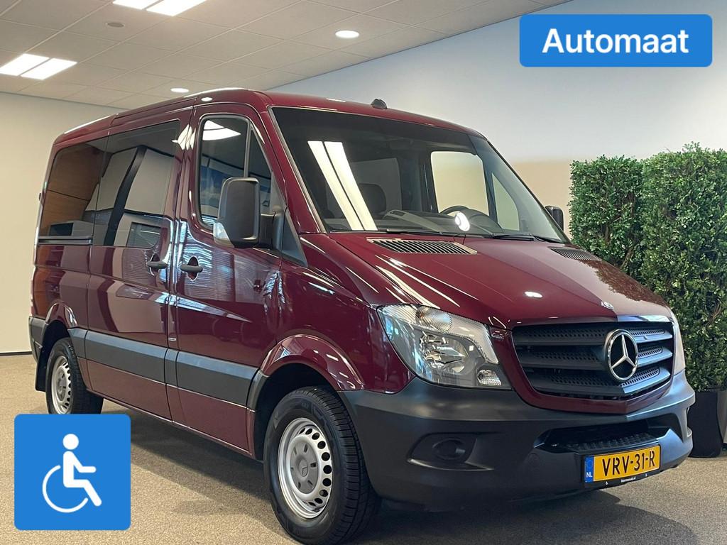 Mercedes-Benz Sprinter L1H1 Rolstoelbus Automaat (airco), Auto's, Bestelauto's, Automaat, Stof, Gebruikt, Zwart