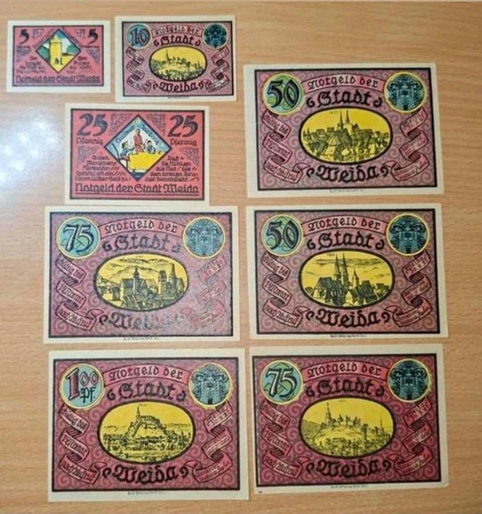 Duits Notgeld Weida Noodgeld, Postzegels en Munten, Bankbiljetten | Europa | Niet-Eurobiljetten, Ophalen of Verzenden, Duitsland