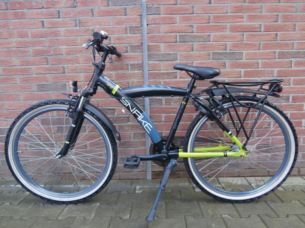 ALS NIEUWE Batavus Snake 26 inch, 43 cm. Zwart-geel #3, Fietsen en Brommers, Fietsen | Jongens, Versnellingen, Batavus, Zo goed als nieuw