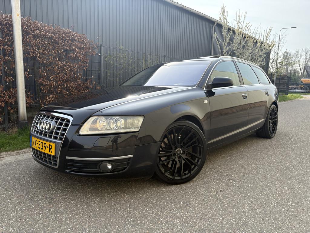 Audi A6 Avant 4.2 FSI quattro Pro Line / AUTOMAAT / LEER / N, Auto's, Audi, Gebruikt, 8 cilinders, Zwart, Leder