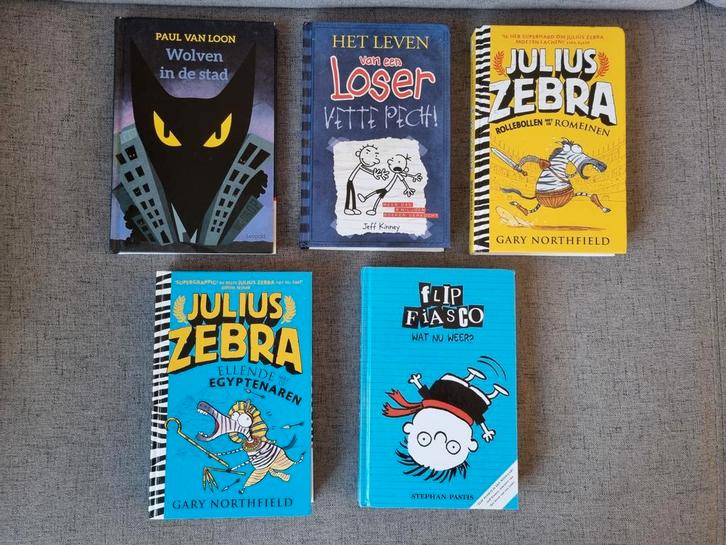 5x Total leesboeken samen voor €10,-, Boeken, Kinderboeken | Jeugd | 10 tot 12 jaar, Gelezen, Fictie, Ophalen of Verzenden