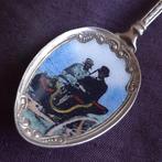 Verzilverde Lepel Suikerschep Friesland met Sjees Emaille, Verzenden