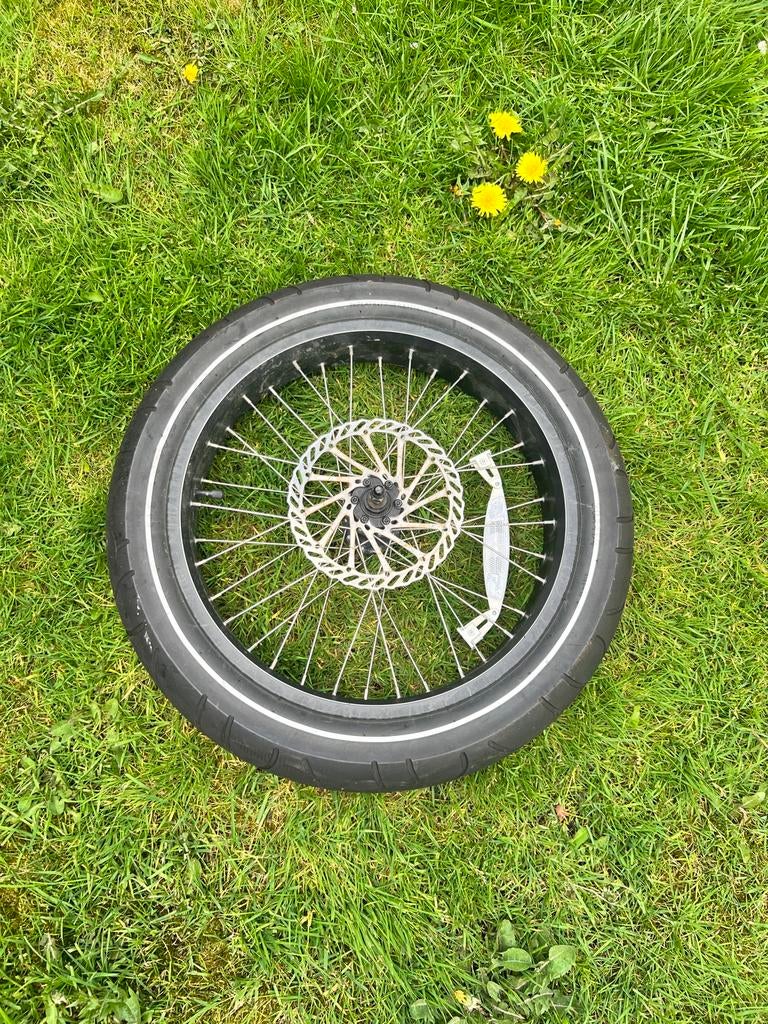 Knaap voorwiel, Gebruikt, Aluminium, Ophalen, Elektrische fiets