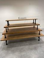 Presentatietafel voor kleding - Hout en Zwart Metaal, Ophalen, Zo goed als nieuw