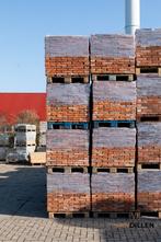 UNIEK! 140M2 antieke handvorm vechtformaat steen 21 x 4 rood, Ophalen, Zo goed als nieuw, Bakstenen