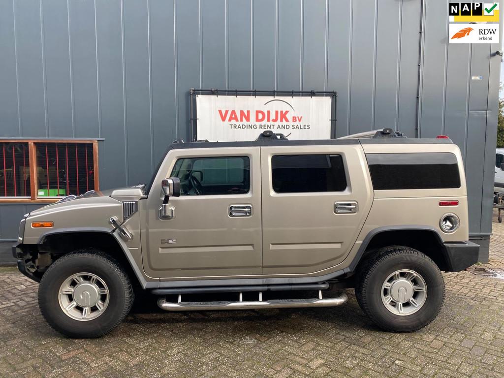 Hummer H2 6.0 V8, Auto's, Hummer, Automaat, Gebruikt, 322 pk, Leder