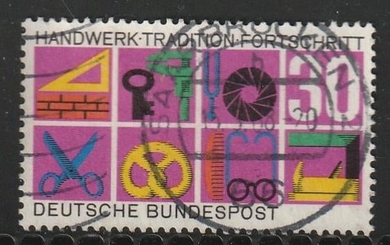 BRD 1968 553 Handwerk, Gest, Ophalen of Verzenden, BRD, Gestempeld