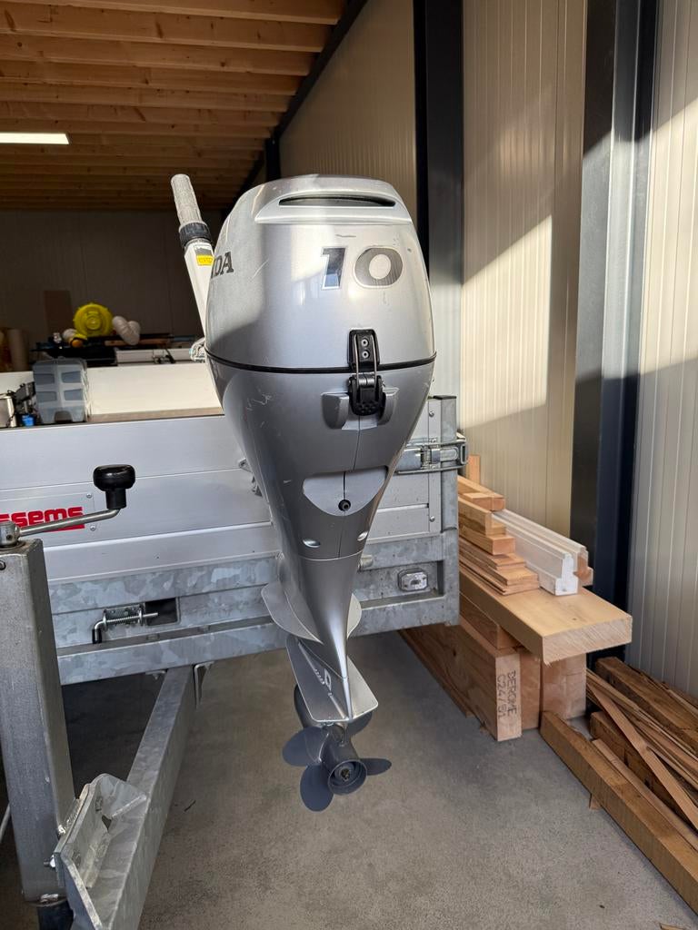 Zodiac 320 met Honda BF10 langstaart buitenboordmotor, Ophalen, Gebruikt, 5 tot 10 pk, Viertaktmotor