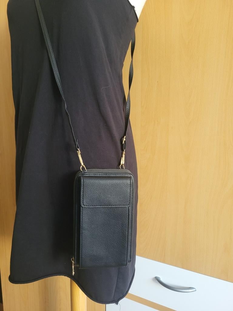 NIEUW, telefoon portemonnee tasje, Ophalen of Verzenden, Nieuw, Zwart