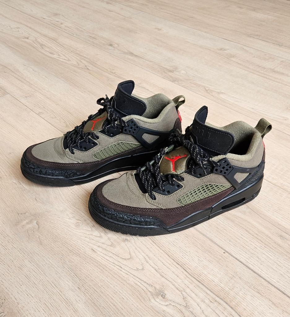 Air Jordan Spizike Low 'Medium Olive', Kleding | Heren, Schoenen, Overige kleuren, Air Jordan, Ophalen of Verzenden, Sneakers of Gympen