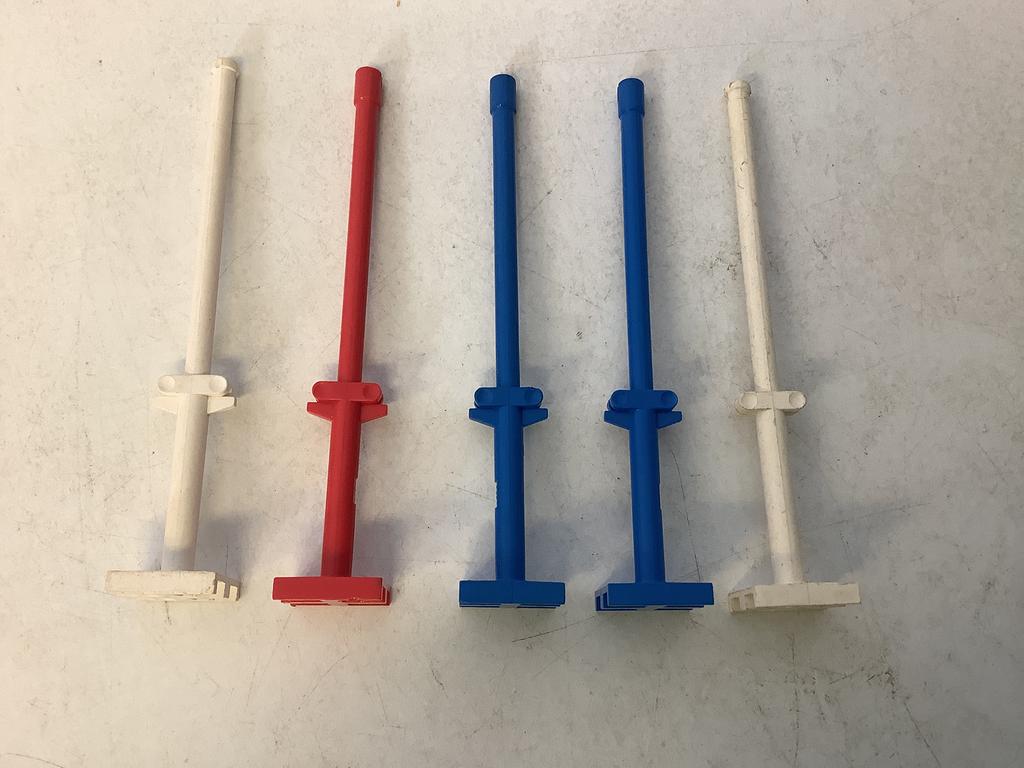Lego bootmast 2x2x9 2/3 stang met gleuf en 2 vingerscharnier, Ophalen of Verzenden, Gebruikt, Losse stenen, Lego