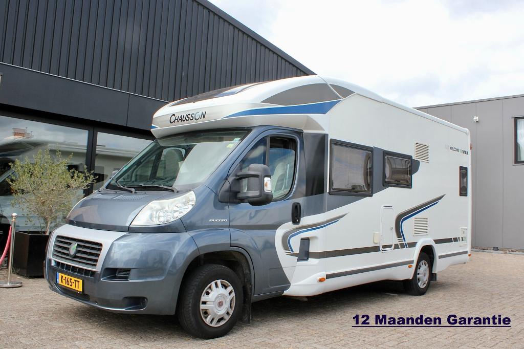 Chausson Welcome 625 (Vast bed + Hefbed, Euro 5), Caravans en Kamperen, Campers, Ringverwarming, Fiat, 6 tot 7 meter, 6 tot 7 meter