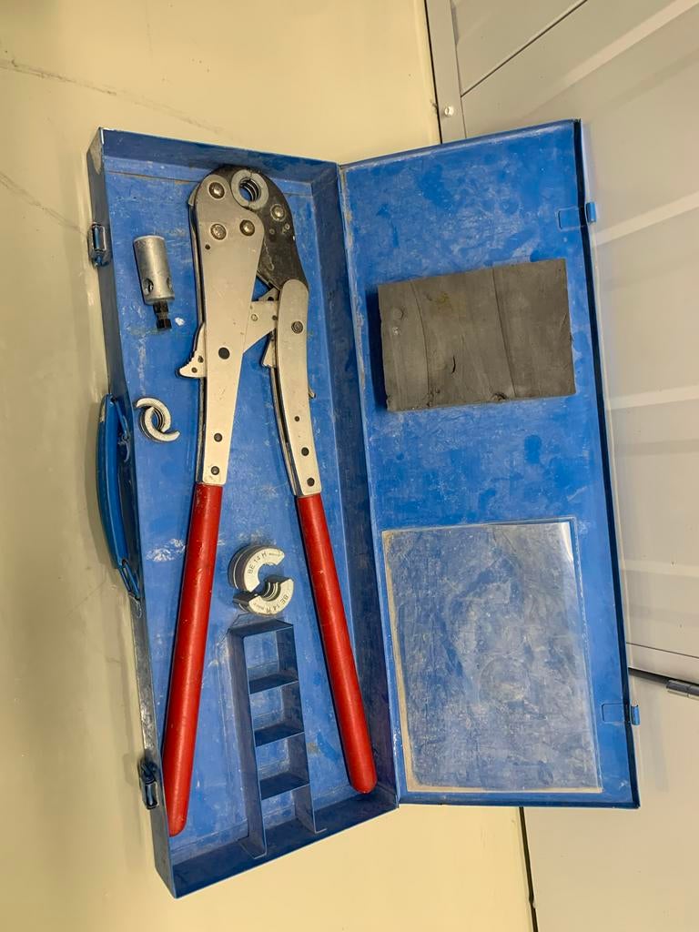 Uponor handperstang met koffer, Ophalen of Verzenden, Gebruikt