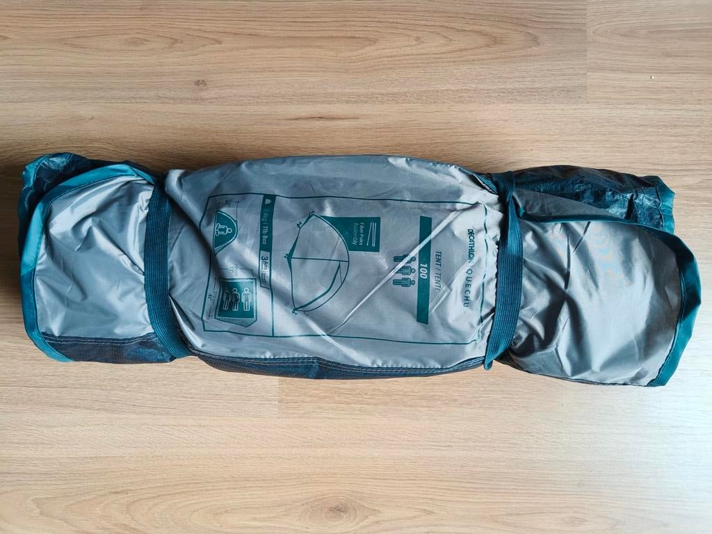 Kampertent voor 3 personen MH100 grijs, Ophalen of Verzenden, Zo goed als nieuw, Tot en met 3