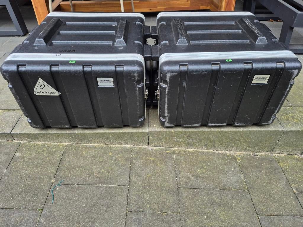 2x Flichtcase 6HE rack case 19 inch kunstof, Muziek en Instrumenten, Behuizingen en Koffers, Ophalen, Gebruikt, Flightcase