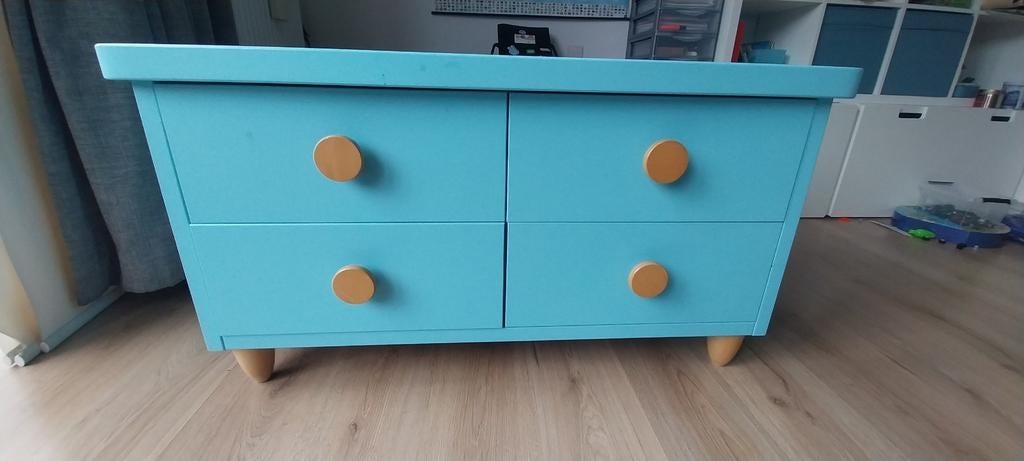 Ikea Kinderkamer Ladenkast - Blauw, Kinderen en Baby's, Kinderkamer | Commodes en Kasten, Gebruikt, Kast, 75 tot 100 cm, Minder dan 50 cm